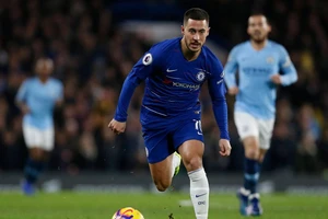 Eden Hazard trong trận thắng MC 2-0 ở lượt đi