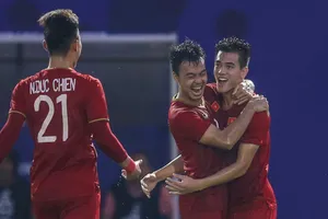 Một trận đấu khó khăn khác của U22 Việt Nam, nhưng dũng cảm. Ảnh: Dũng Phương