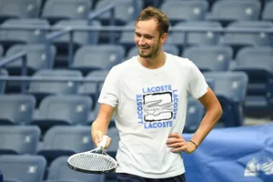 Medvedev trong 1 buổi tập ở US Open