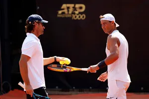 Nadal đang tích cực tập luyện ở Foro Italico
