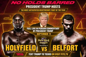 Holyfield sẽ đấu Belfort vào cuối tuần này, có sự chứng kiến của Donald Trump