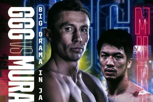 Hình ảnh quảng bá trận Golovkin vs Murata