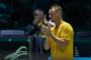 Lleyton Hewitt trong trận Australia thua Croatia 0-3