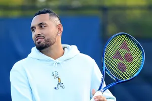 Kyrgios trên sân tập gần đây