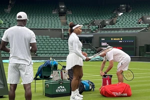 Serena chuẩn bị cho Wimbledon