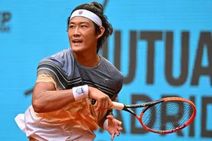 Zhang đang gây lớn chuyện ở Madrid Open