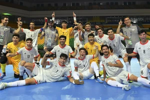 Niềm vui chiến thắng của Đội tuyển futsal Afganistan