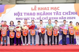 Lễ Khai mạc Hội thao ngành Tài chính KV TPHCM. Ảnh: ĐOÀN NHẬT