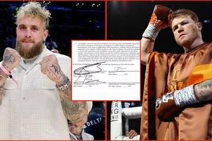 Jake "leak" bản hợp đồng có chữ ký của cả Canelo trên mạng xã hội