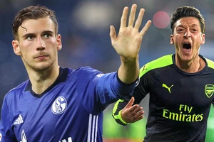 Leon Goretzka và Mesut Oezil là mục tiêu của Juventus trong tháng 1. Ảnh Bild.