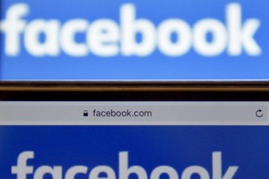 美國社交網絡公司“臉書”標識。（圖片來源：互聯網）