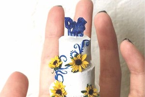 微雕蛋糕引眾人追捧