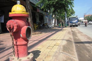 第十二郡潘文漢街某消防栓被盜竊了閥蓋。