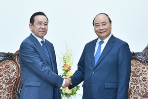 政府總理阮春福接見了來越履新的蒙古大使Bilegdorj Dash。（資料圖來源：互聯網）