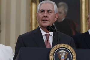 蒂勒森3日在國務院全體員工的講話中。（圖源：互聯網）