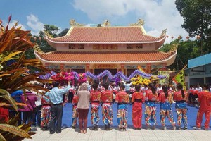 潼彩村觀音廟剪綵觀禮