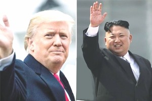 美國總統特朗普（左圖）願見金正恩。資料圖：互聯網
