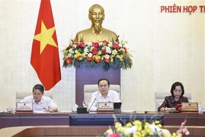 国会主席陈青敏发表讲话。