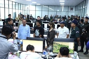 柬埔寨逮捕来自20个国家的近3500名网诈嫌疑人