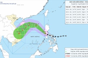台风“风神”活动路径。