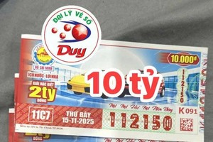 女子中得胡志明市彩票100亿元特别奖。