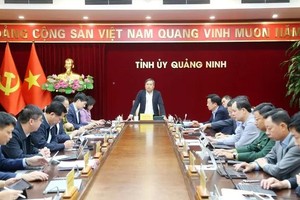 广宁省委常务处举行会议开展援助林同省克服洪涝灾害后果的措施。