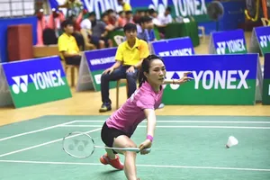 Vũ Thị Trang tiếp tục thắng tại chung kết đơn nữ. tác giả: LÊ ĐỨC NGHĨA