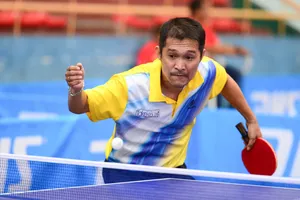 Đoàn Kiến Quốc đã dừng bước tại tứ kết đơn nam. nguồn: tư liệu