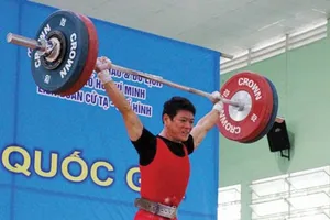Kim Tuấn vẫn là nhà vô địch hạng 56kg thi đấu toàn quốc. Ảnh: N.NHÂN