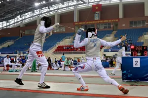 Đấu kiếm trẻ Việt Nam chơi trên sân nhà khá thành công ở năm nay. Ảnh: MINH HOÀNG