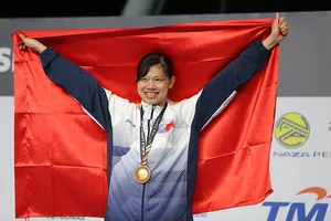 Ánh Viên là VĐV đứng đầu trong danh sách VĐV toàn quốc 2017. Ảnh: LƯỢNG LƯỢNG