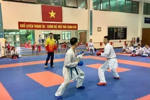 Đội karate Việt Nam đặt quyết tâm cao tại SEA Games 31. Ảnh: TÙNG DƯƠNG