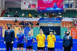 Đôi nữ của bóng bàn Việt Nam thua tại bán kết khiến chúng ta mất dần cơ hội tranh HCV SEA Games 31. Ảnh: TIẾN HÙNG