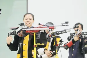 Phí Thanh Thảo đã có tấm HCV lịch sử cho bắn súng Việt Nam ở nội dung 50m súng trường 3 tư thế nữ. Ảnh: PHƯƠNG NGHI