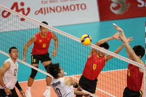 Chủ công Assanaphan từng gây nhiều khó khăn cho hàng chắn bóng chuyền nam Việt Nam ở SEA Games 31 vừa qua. Ảnh: DŨNG PHƯƠNG