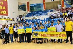VTV Bình Điền Long An là nhà vô địch cúp Hoa Lư-Bình Điền 2022. Ảnh: I.T