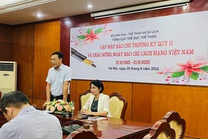 Lãnh đạo ngành thể thao đã trao đổi nhiều thông tin quan trọng về công tác 6 tháng cuối năm 2022. Ảnh: MINH CHIẾN