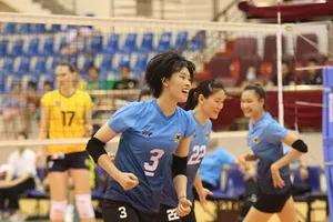 Nội binh tốt của VTV Bình Điền Long An đã vượt trội hơn hẳn ngoại binh của nữ Thái Bình. Ảnh: T.THẢO