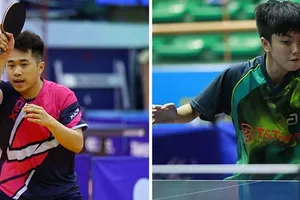 Các tay vợt Nguyễn Đức Tuân, Trần Mai Ngọc sẽ có cơ hội bảo vệ ngôi vô địch đơn của mình tại giải vô địch quốc gia diễn ra tại Gia Lai. Ảnh: BBVN