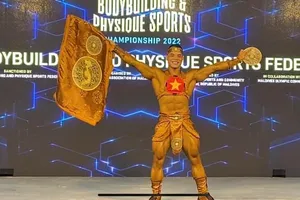 Duy Thuận có tấm HCV tại giải vô địch châu Á 2022. Ảnh: D.THUẬN