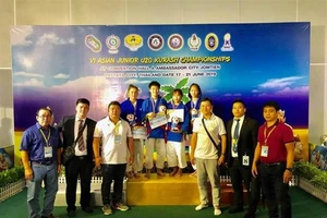 Kurash trẻ Việt Nam từng dự giải lần thứ 6 cũng tổ chức tại Thái Lan năm 2019 và giành được 2 tấm HCV. Ảnh: K.VN