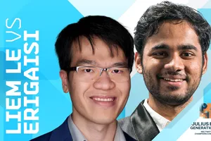 Quang Liêm đã thua đối thủ tại bán kết giải đấu. Ảnh: Chess24