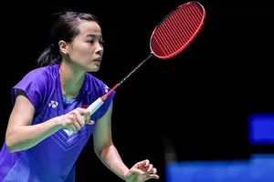 Thùy Linh đang thi đấu rất tập trung tại giải ở Australia thời điểm hiện tại. Ảnh: G.I