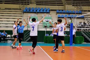 Bóng chuyền nam Long An có quân số ít nhất tại Đại hội thể thao toàn quốc năm nay. Ảnh: KIÊN ĐỊNH