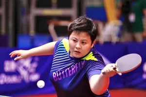 Mai Hoàng Mỹ Trang vẫn là tay vợt chủ lực của bóng bàn nữ TPHCM tại Đại hội thể thao toàn quốc năm nay. Ảnh: NGUYỄN HÙNG