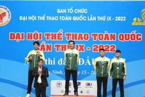 Kiếm 3 cạnh nam TPHCM đã có tấm HCV của Nguyễn Tiến Nhật. Ảnh: V.D