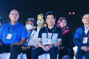 Đại diện Đoàn thể thao Việt Nam đã tham dự Hội nghị trưởng đoàn lần thứ nhất của SEA Games 32 vừa qua. Ảnh: CAMSOC