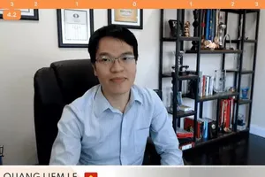 Lê Quang Liêm đã thi đấu cờ nhanh online giải Airthings Masters 2023. Ảnh: MINH MINH