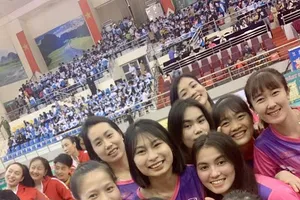 Đội nữ G.Thái Bình đã có sự bổ sung 2 tay đập chất lượng từ Thái Lan. Ảnh: THÁI BÌNH