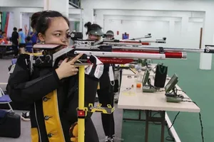 Tuyển bắn súng Việt Nam có các mục tiêu quan trọng dù không tham dự SEA Games 32. Ảnh: D.P